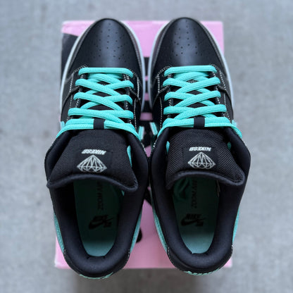 Size 12 - 2018 Diamond Supply Co. x Nike Dunk SB Low “Black Diamond”