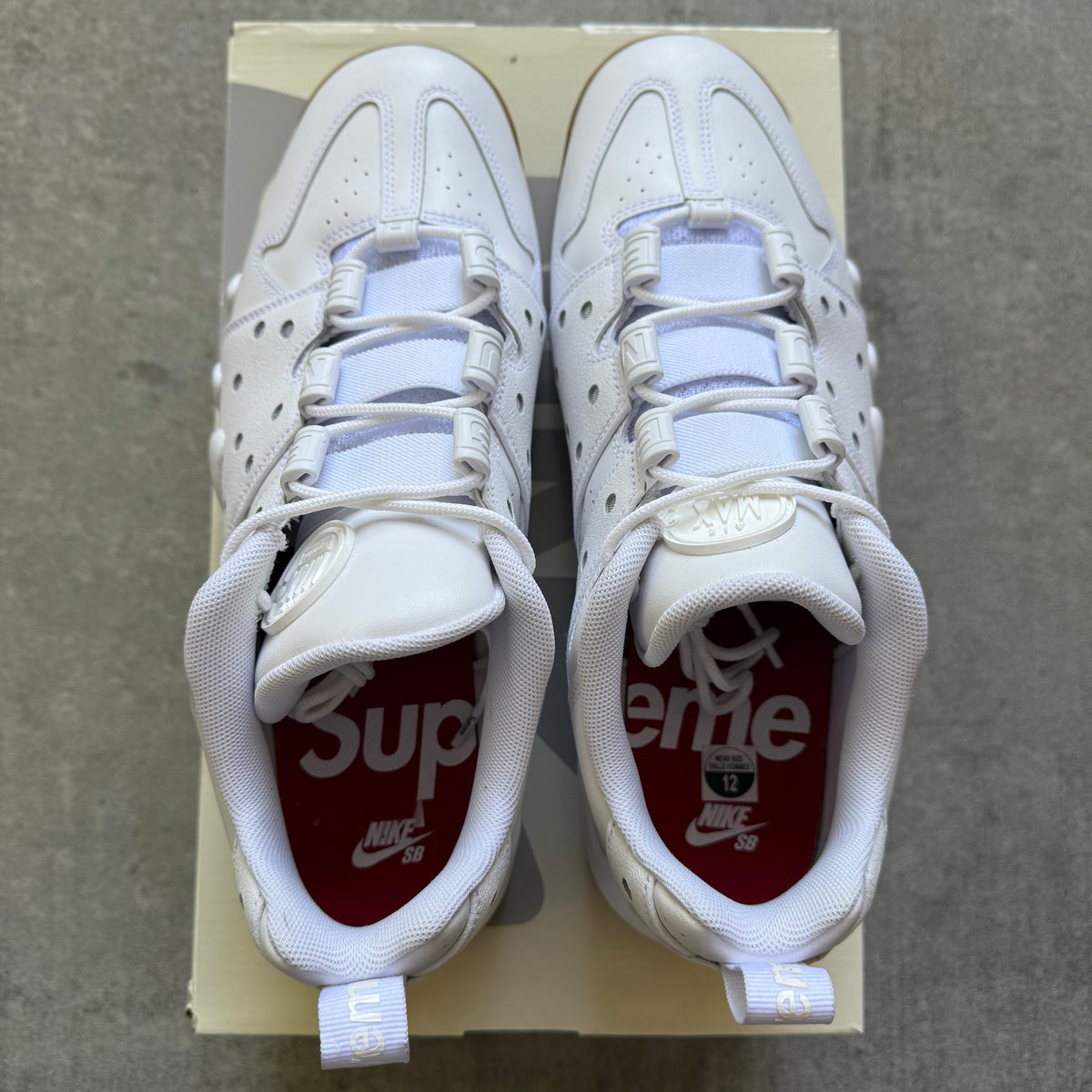 Size 12 - 2026 Supreme x Nike Air Max 2 CB Low “White”