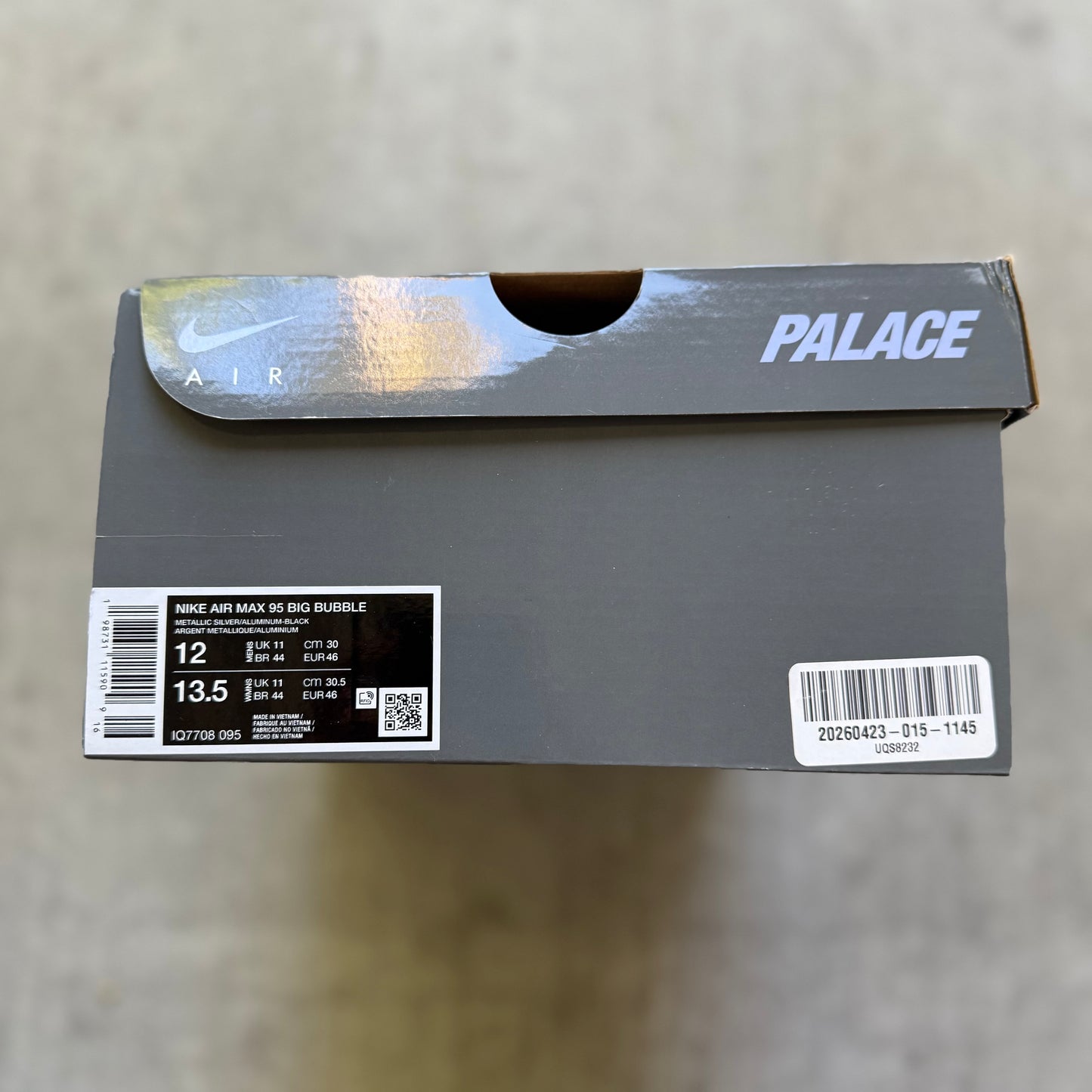 Size 12 - 2026 Palace x Nike Air Max 95 Big Bubble