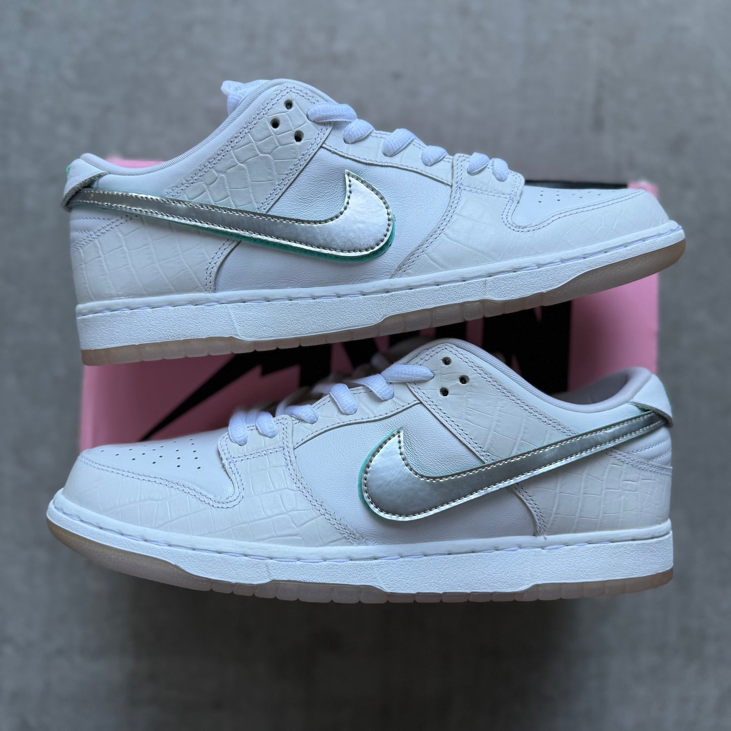 Size 12 - 2018 Diamond Supply Co. x Nike Dunk SB Low “White Diamond”