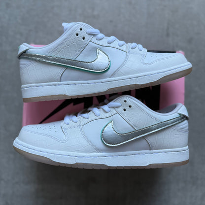 Size 12 - 2018 Diamond Supply Co. x Nike Dunk SB Low “White Diamond”