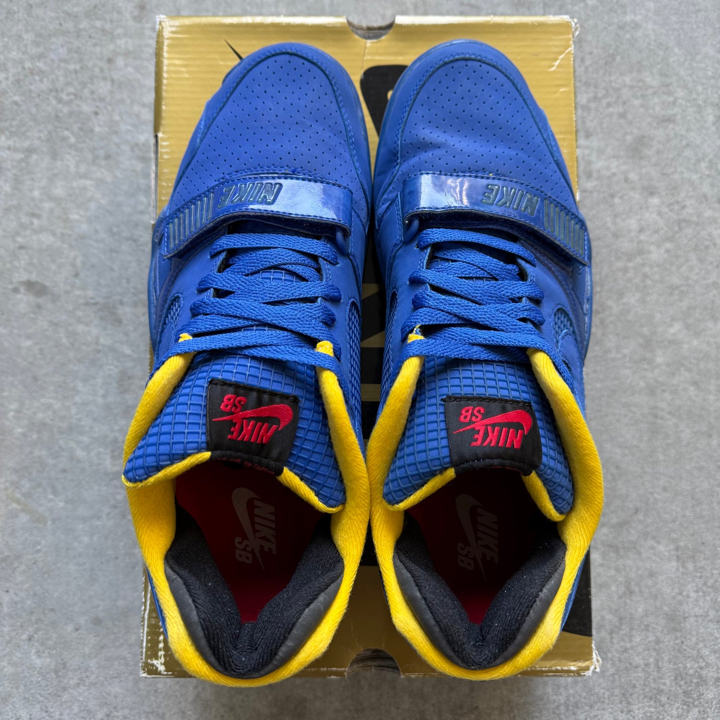 Size 11.5 - 2007 Supreme x Nike Air Trainer 2 SB “Royal Yellow”