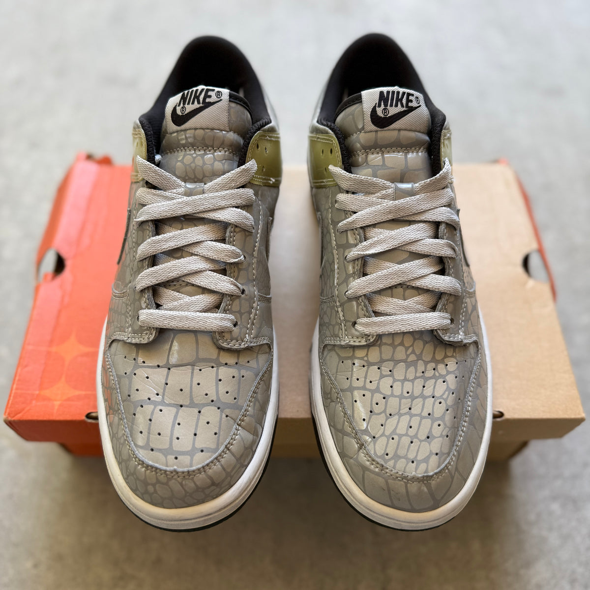 Size 9 - 2006 Nike Dunk Low “Reflector Pack / Metallic Silver”