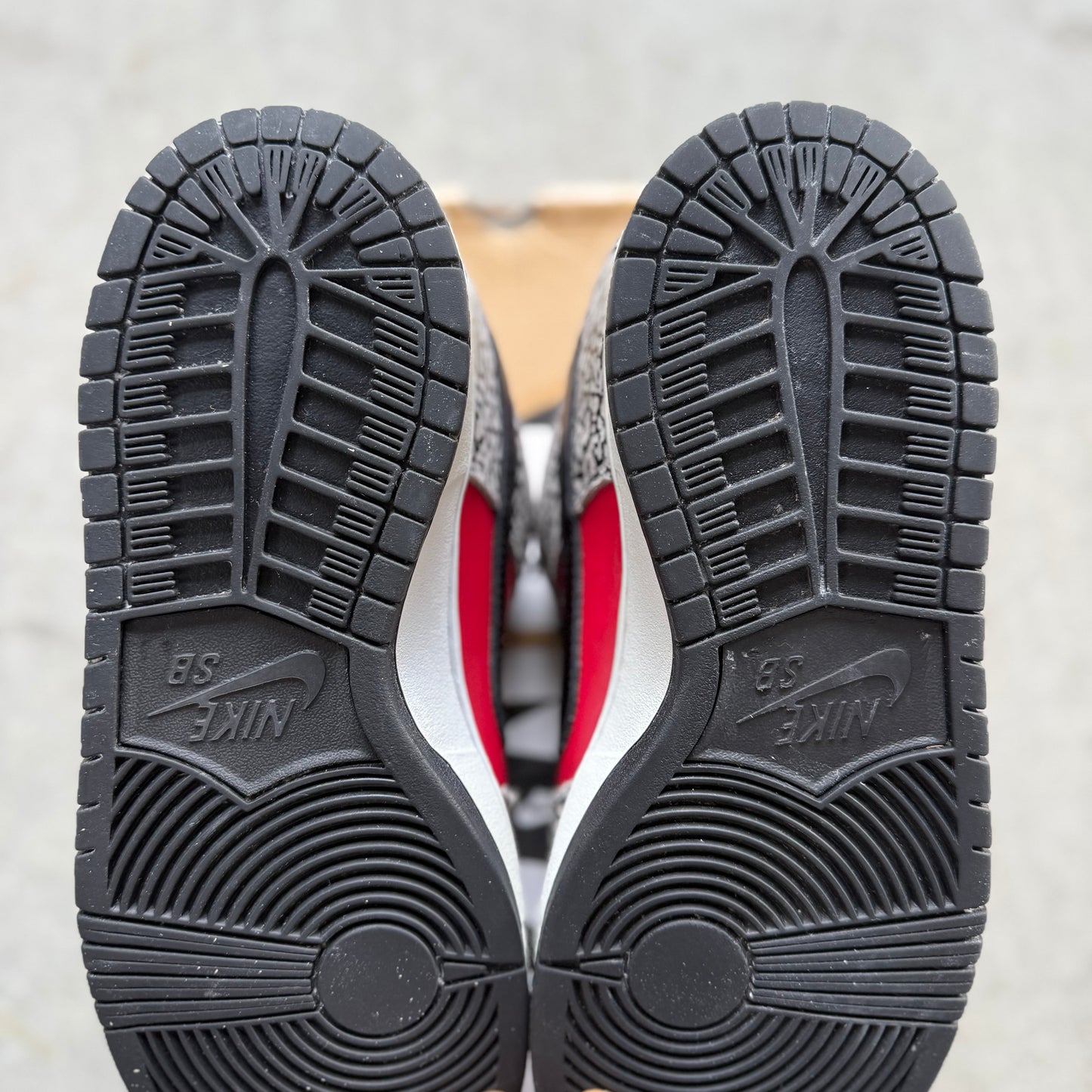 Size 9 - 2012 Supreme x Nike Dunk SB Low “Red Cement”