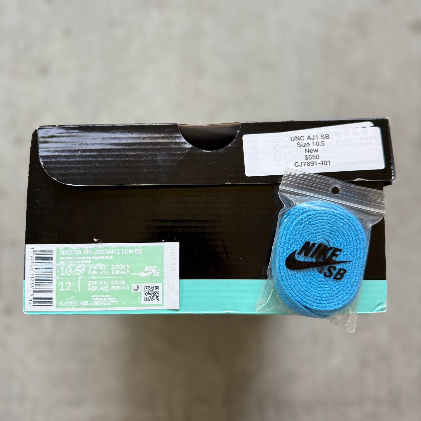 Size 10.5 - 2019 Eric Koston x Nike Air Jordan 1 SB “Powder Blue”