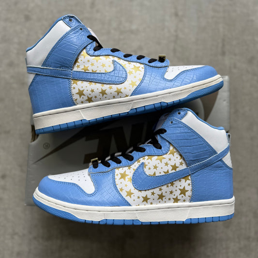 Size 9.5 - 2003 Supreme x Nike Dunk SB High “Blue Stars”