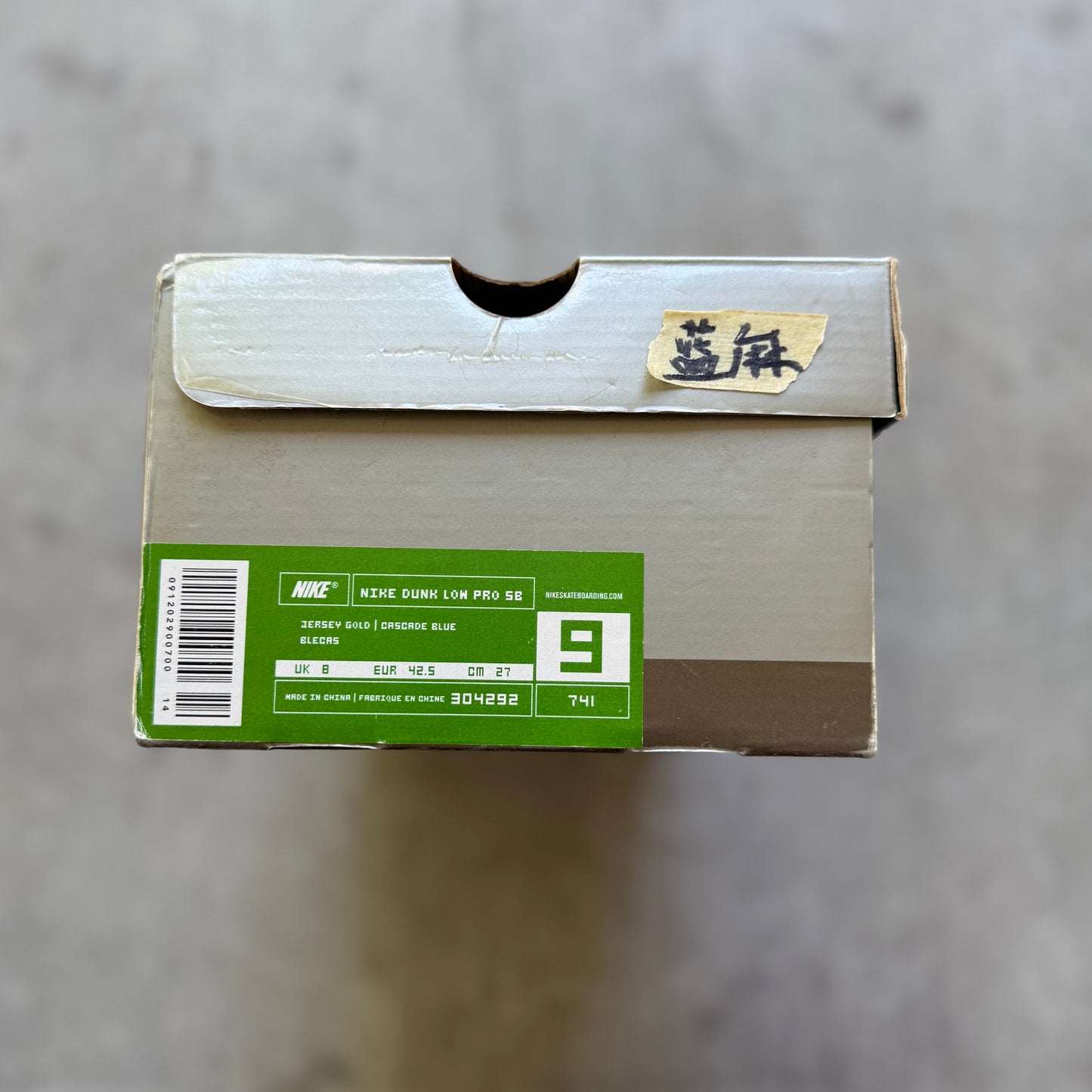 Size 9 - 2004 Nike Dunk SB Low “Blue Hemp”