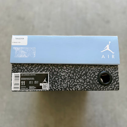 Size 11 - 2020 Nike Air Jordan 3 “UNC”