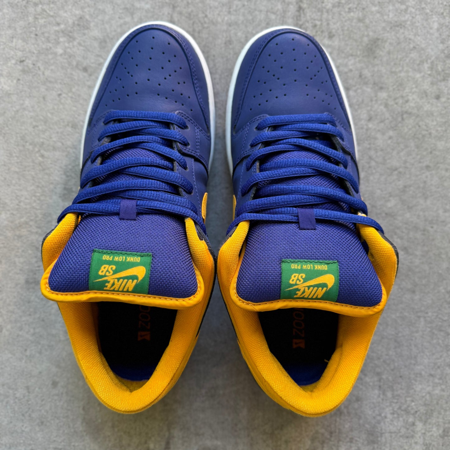 Size 10 - 2013 Nike Dunk SB Low “Royal Blue / Midas Gold”