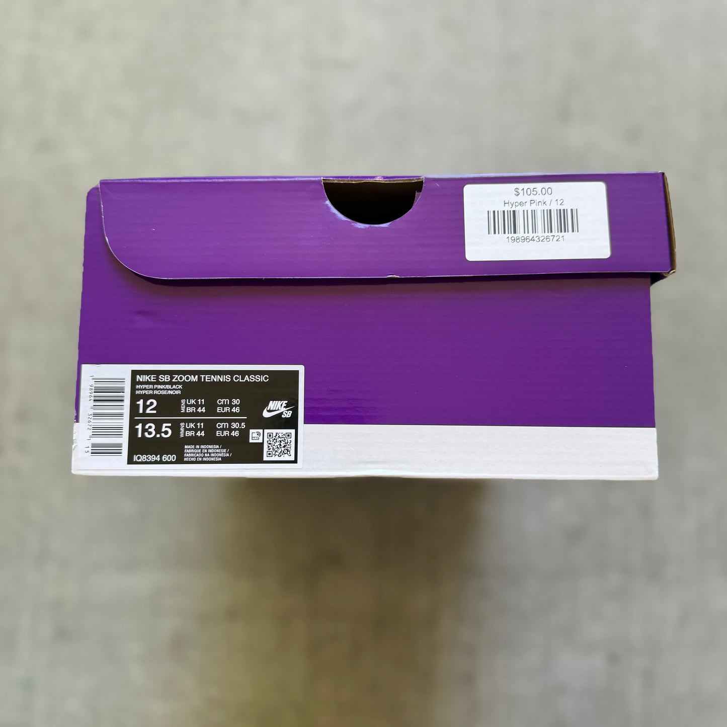 Size 12 - 2026 Nike SB Zoom Tennis Classic “Hyper Pink”