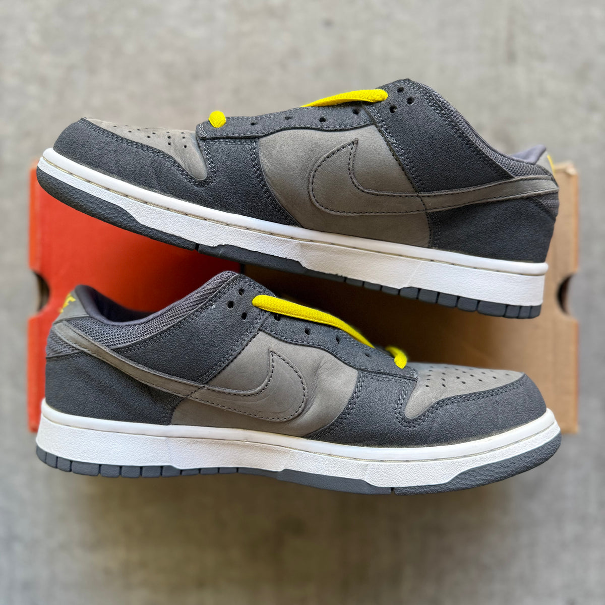 Size 9.5 - 2001 Nike Dunk Pro B “Lightning / Graphite”