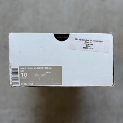 Size 10 - 2007 Nike Dunk SB High “Bloody Sunday”