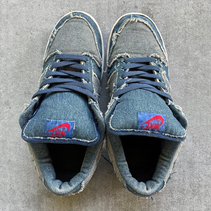 Size 10 - 2006 Nike Dunk Low CL “Denim” Reese Forbes Custom