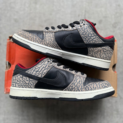 Size 9 - 2002 Supreme x Nike Dunk SB Low “Black Cement”