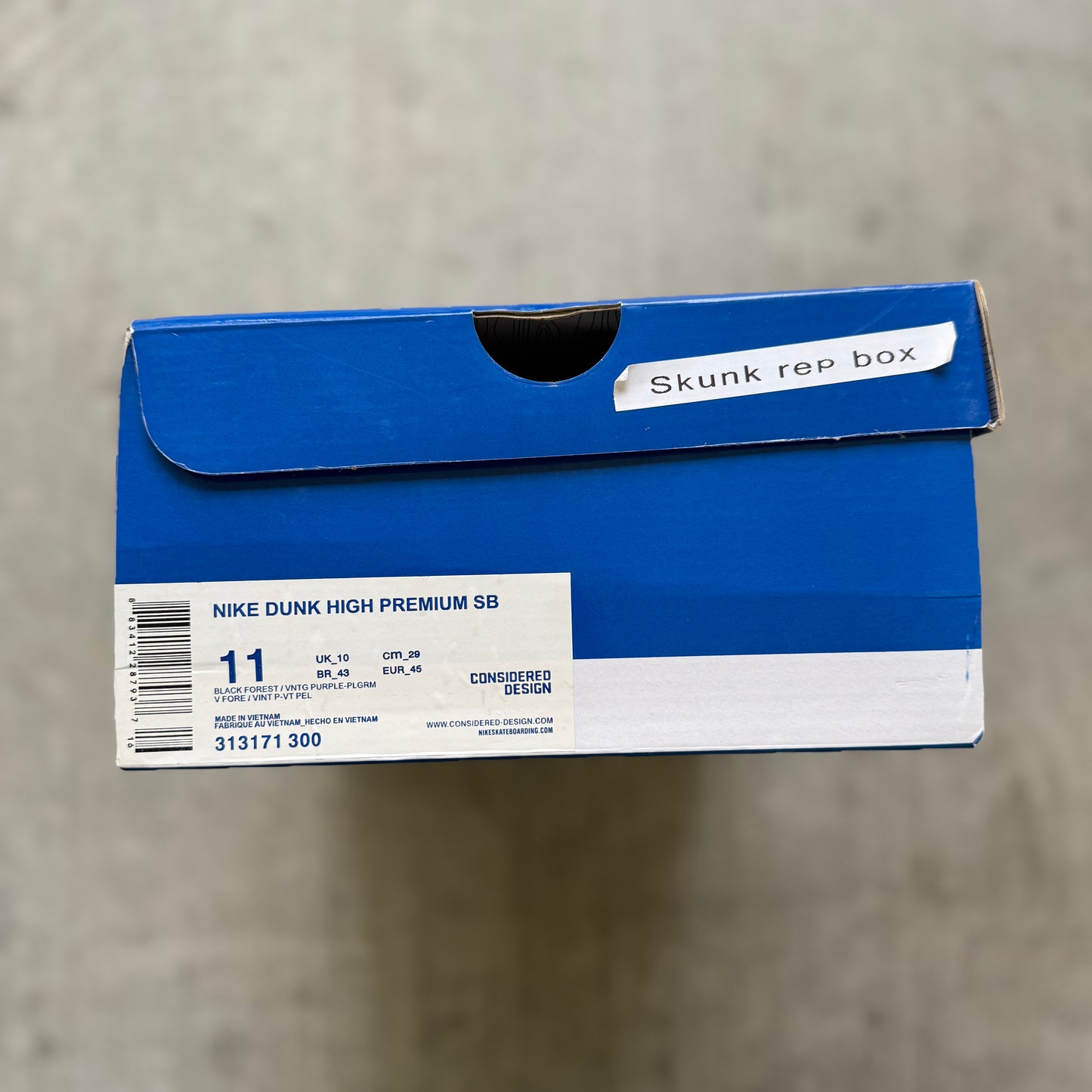 Size 10.5 - 2010 Nike Dunk High SB “Skunk”