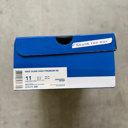 Size 10.5 - 2010 Nike Dunk High SB “Skunk”