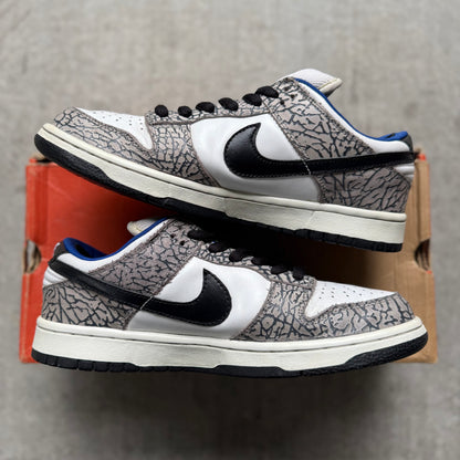 Size 9.5 - Supreme x Nine Dunk SB Low “White Cement”