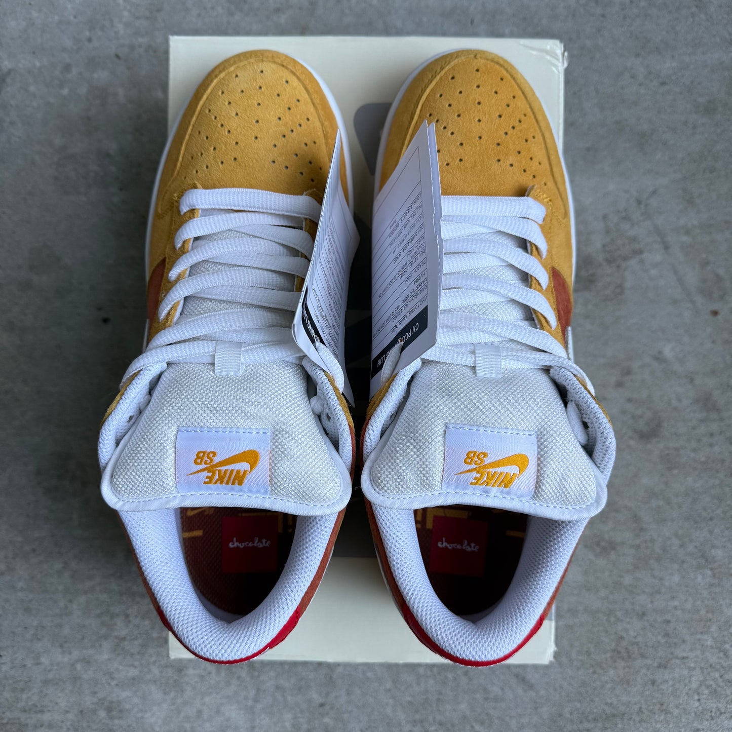 Size 8.5 - 2024 Chocolate Skateboards x Nike Dunk SB Low “Sun / 30th Anniversary” SAMPLE