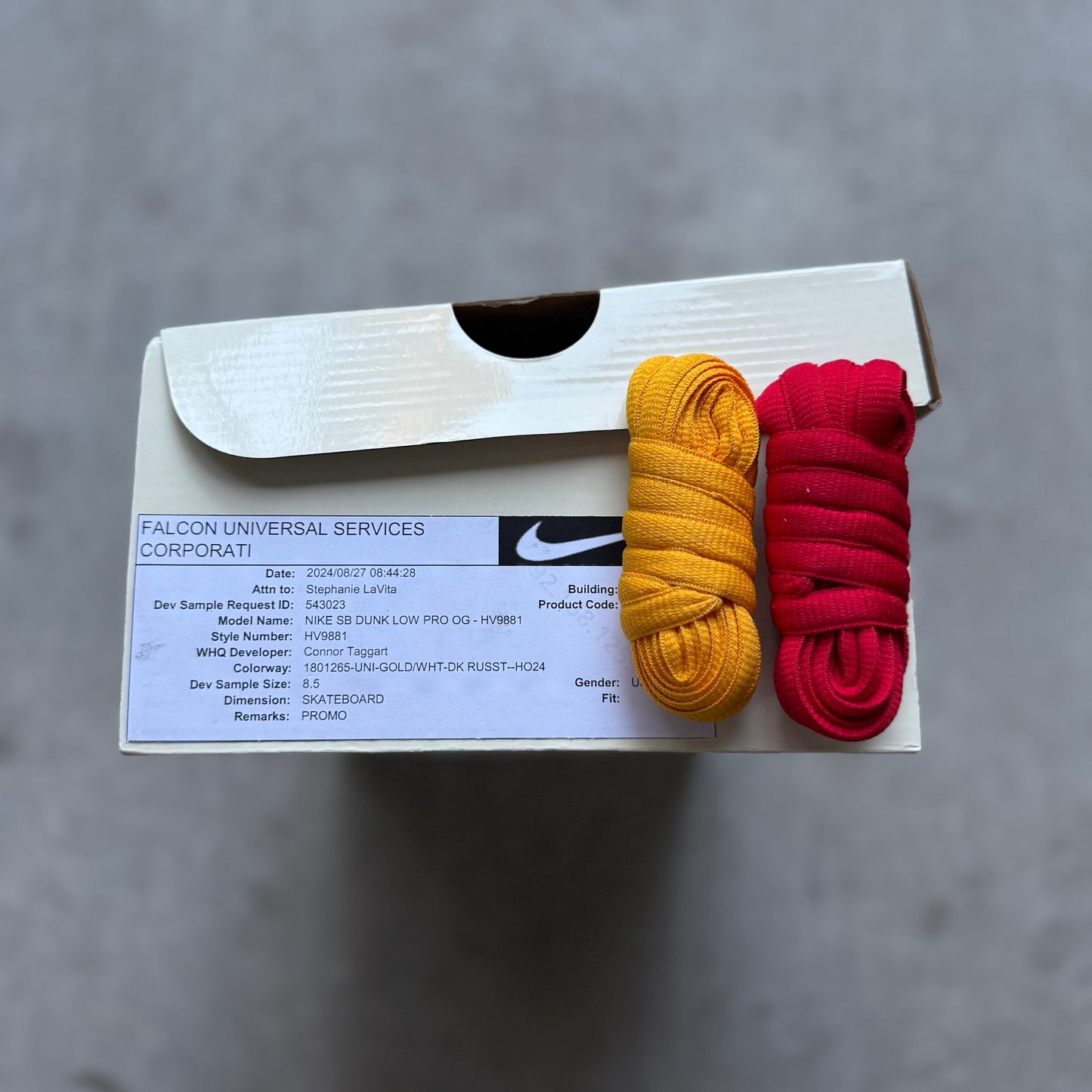 Size 8.5 - 2024 Chocolate Skateboards x Nike Dunk SB Low “Sun / 30th Anniversary” SAMPLE