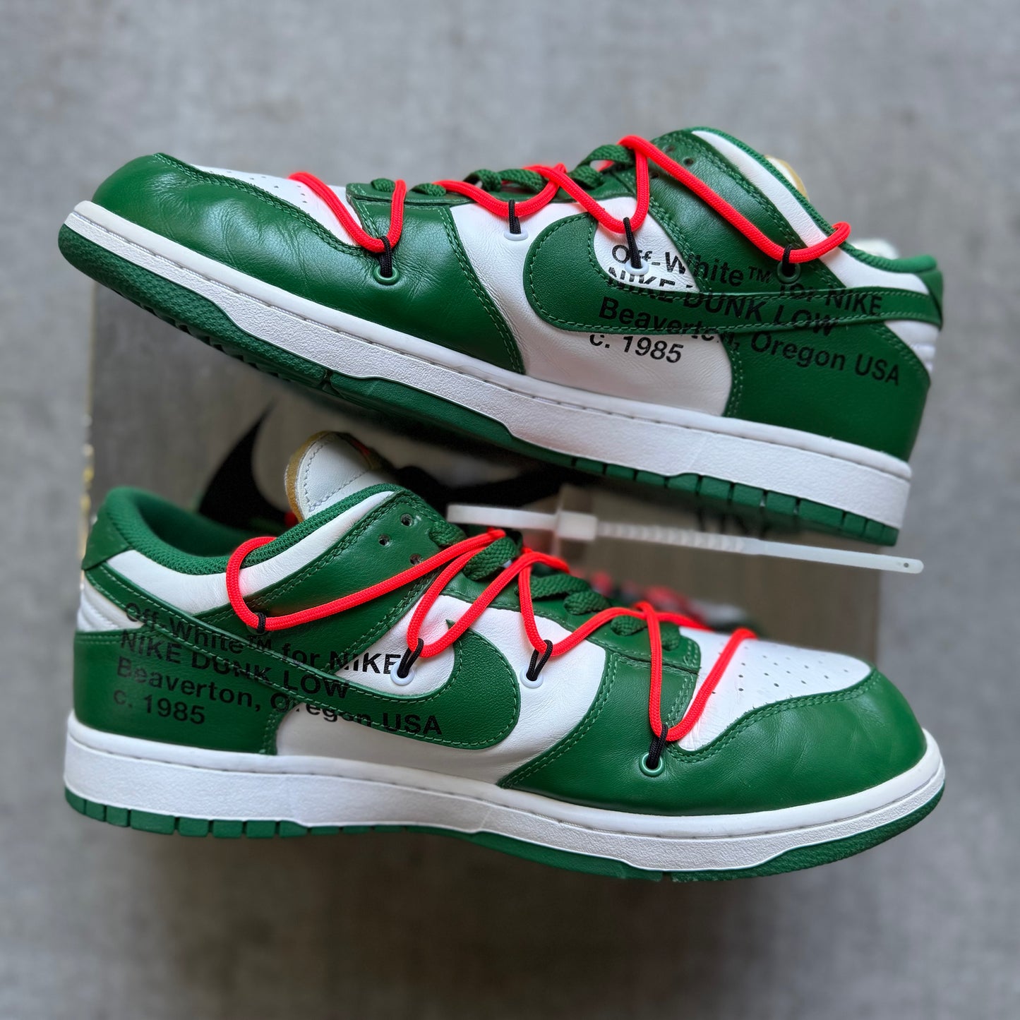 Size 12 - 2019 Off White x Nike Dunk Low "Pine Green"