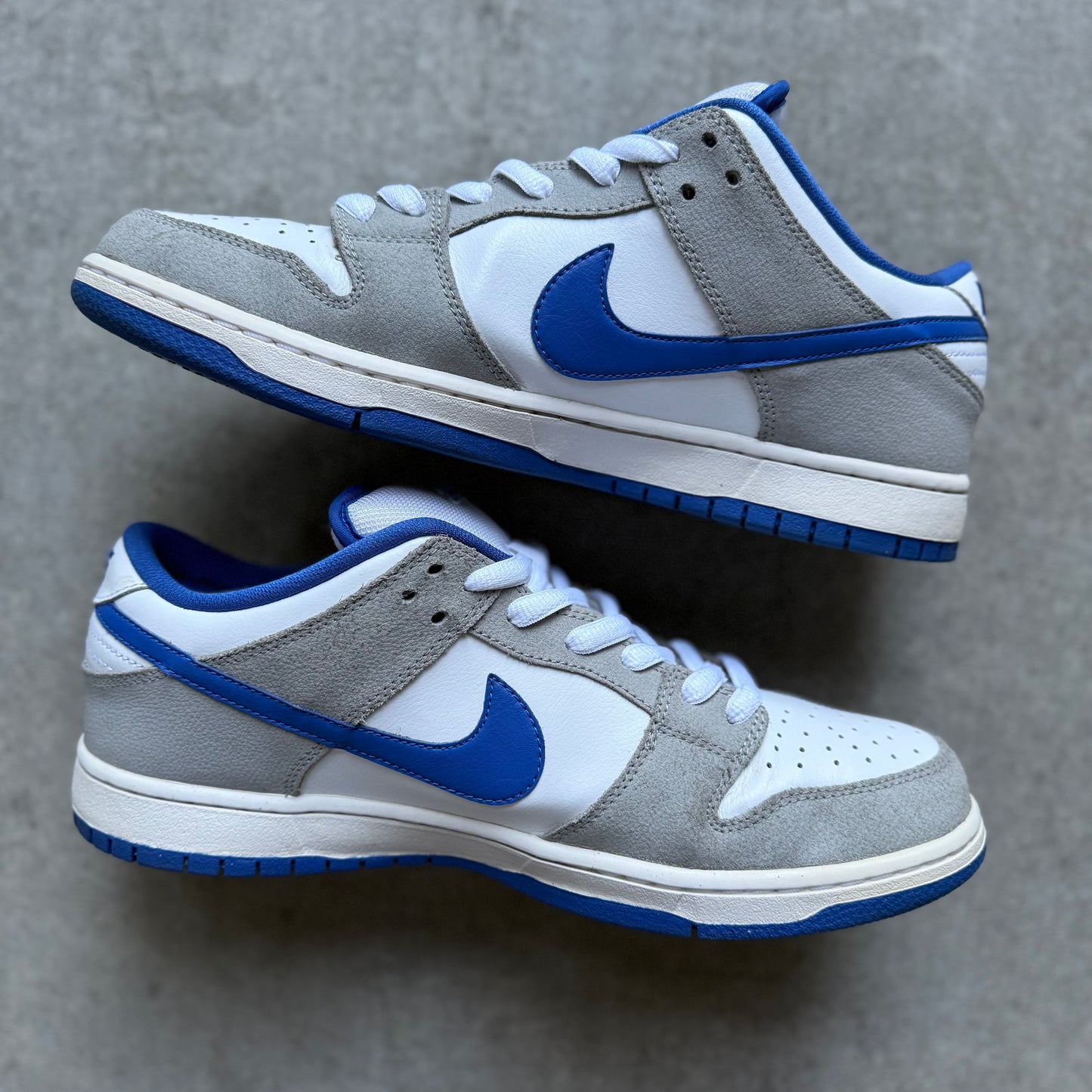 Size 11 - 2012 Nike Dunk SB Low "Matte Silver Varisty Royal"
