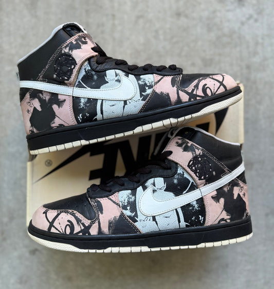 Size 13 - 2004 Futura x Nike Dunk SB High “Unkle”