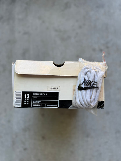 Size 13 - 2004 Futura x Nike Dunk SB High “Unkle”