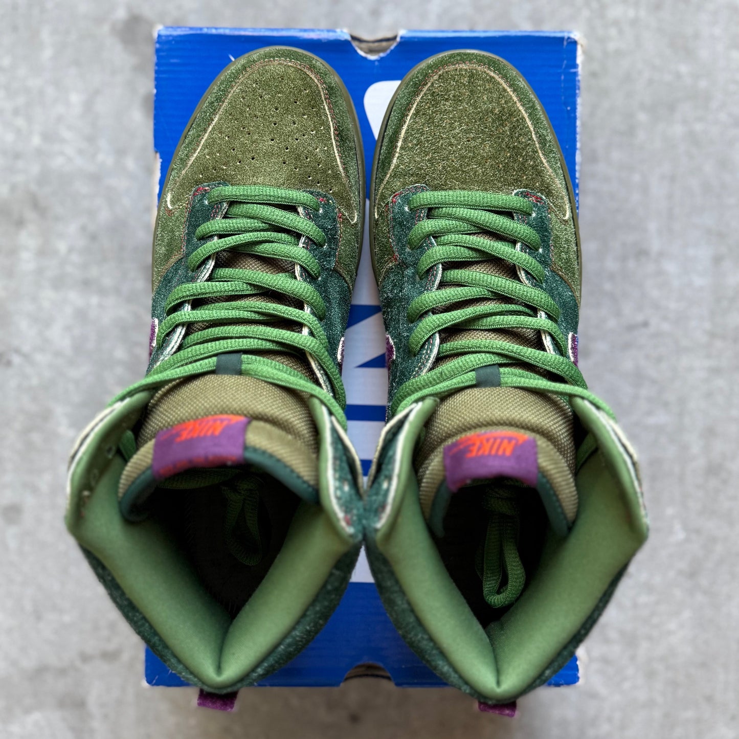 Size 11 - 2010 Nike Dunk SB High “Skunk”