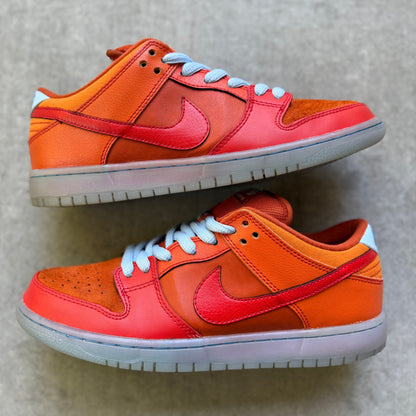 Size 9.5 - 2013 Nike Dunk SB Low "Gamma Orange" / "Fire & Ice"