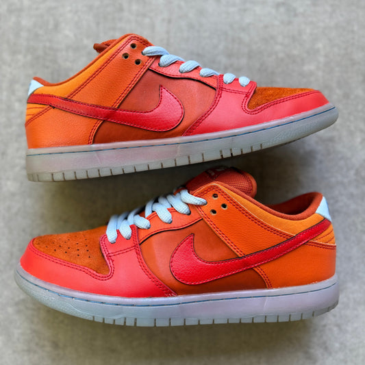 Size 9.5 - 2013 Nike Dunk SB Low "Gamma Orange" / "Fire & Ice"