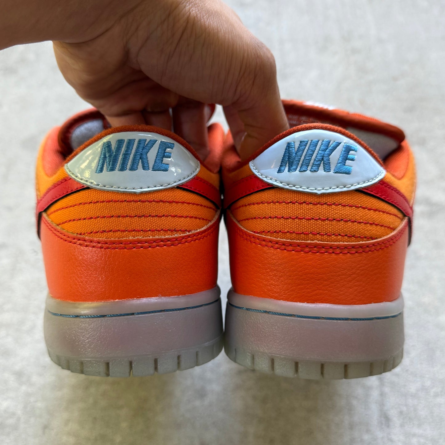 Size 9.5 - 2013 Nike Dunk SB Low "Gamma Orange" / "Fire & Ice"