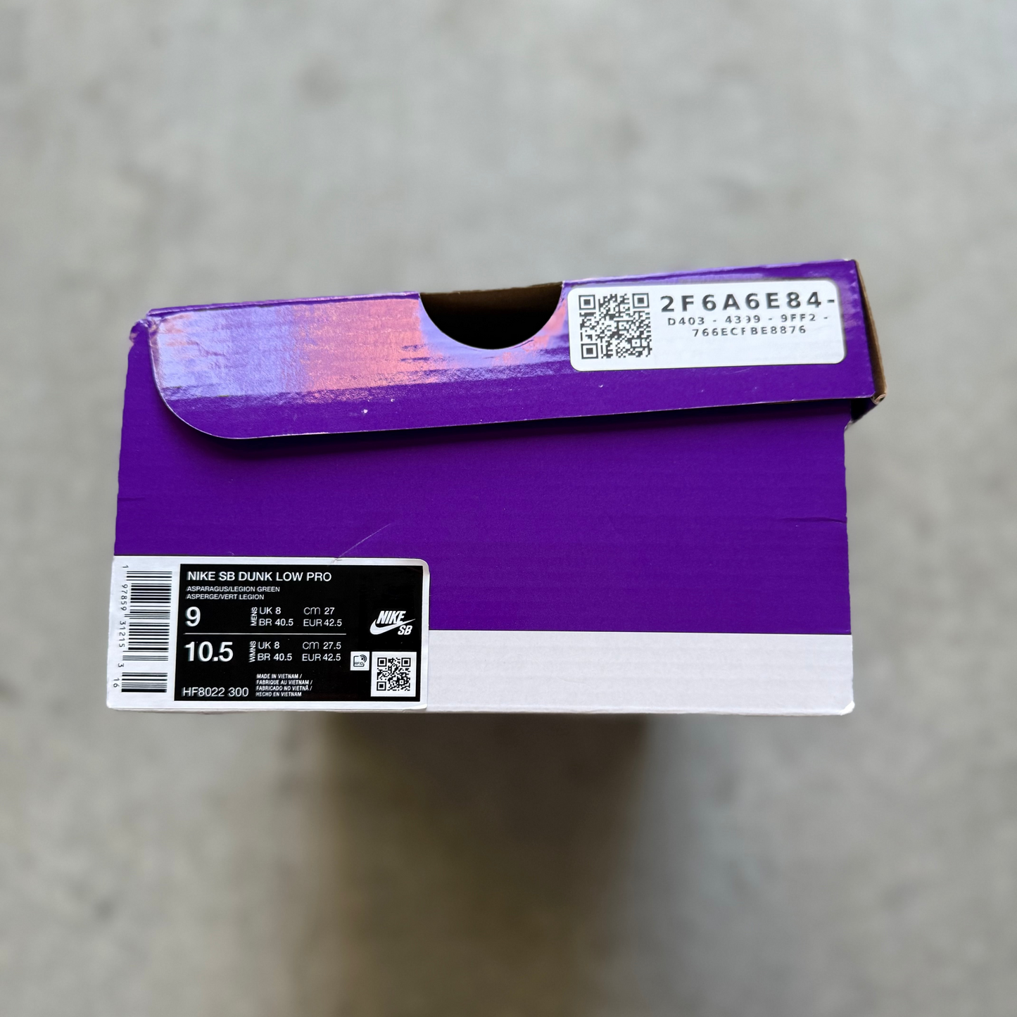 Size 9 - 2025 Yuto Horigome x Nike Dunk SB Low "Matcha"