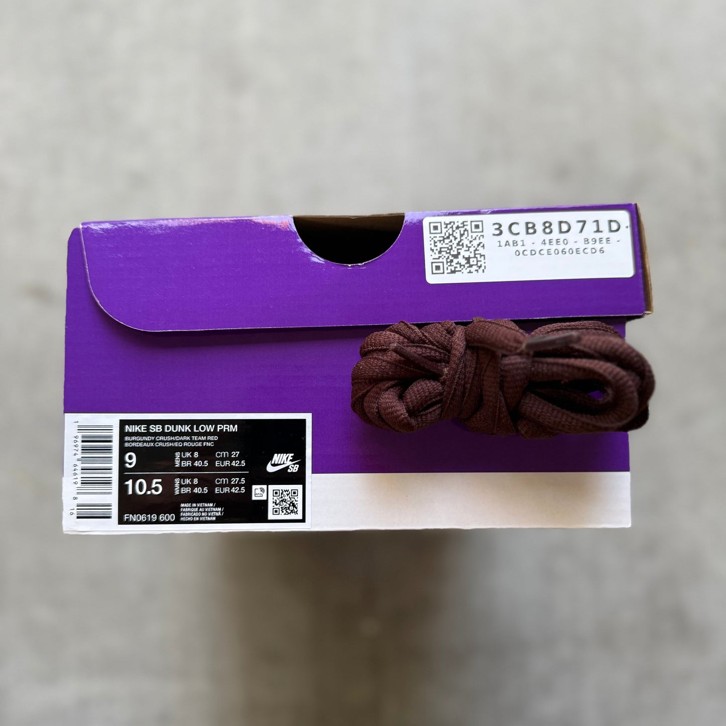 Size 9 - 2024 Nike Dunk Low SB "City of Love / Burgundy Crush"