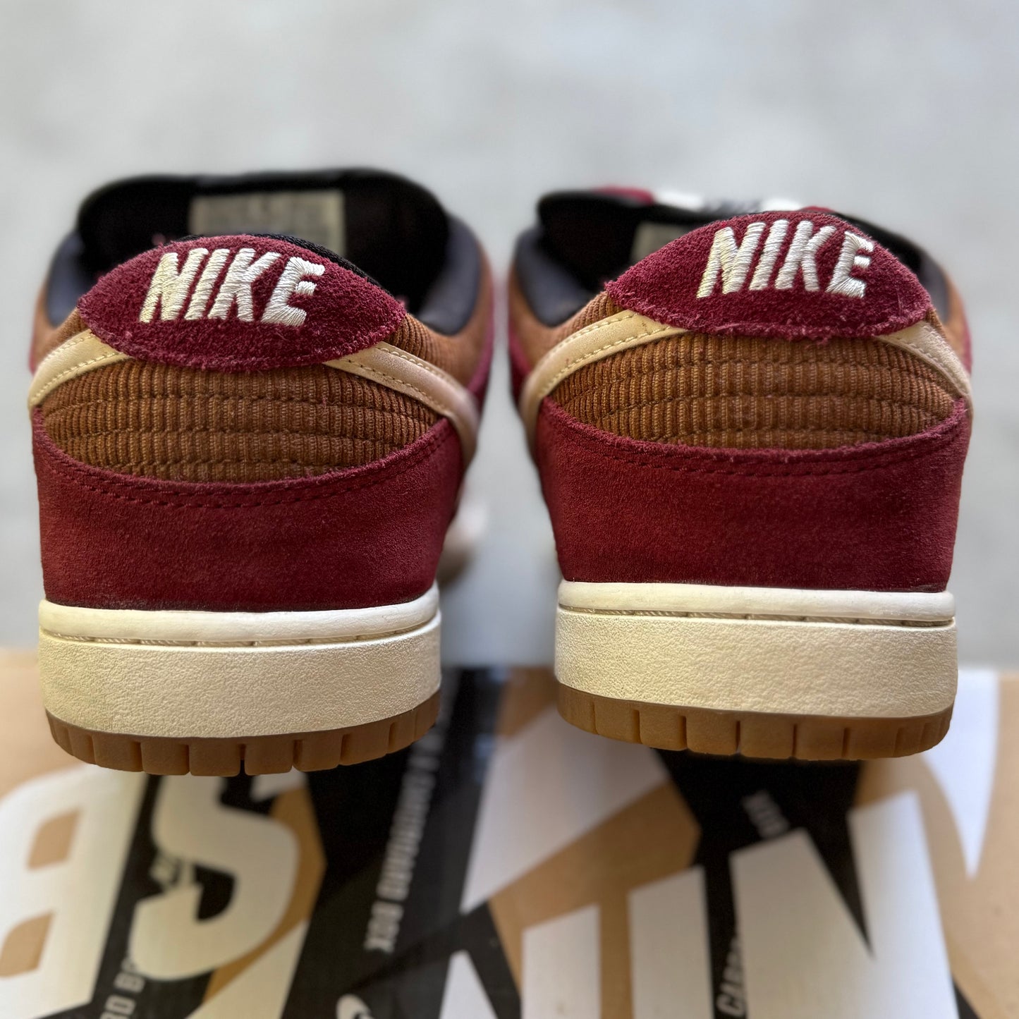 Size 9 - 2013 Nike Dunk SB Low "Corduroy / Team Red"