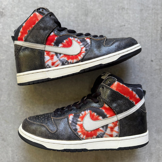 Size 11 - 2004 HUF x Nike Dunk SB High "Tie-Dye"