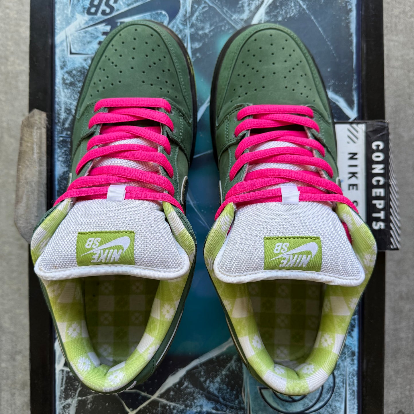 Size 9 - 2018 Concepts x Nike Dunk SB Low "Green Lobster" Special Box