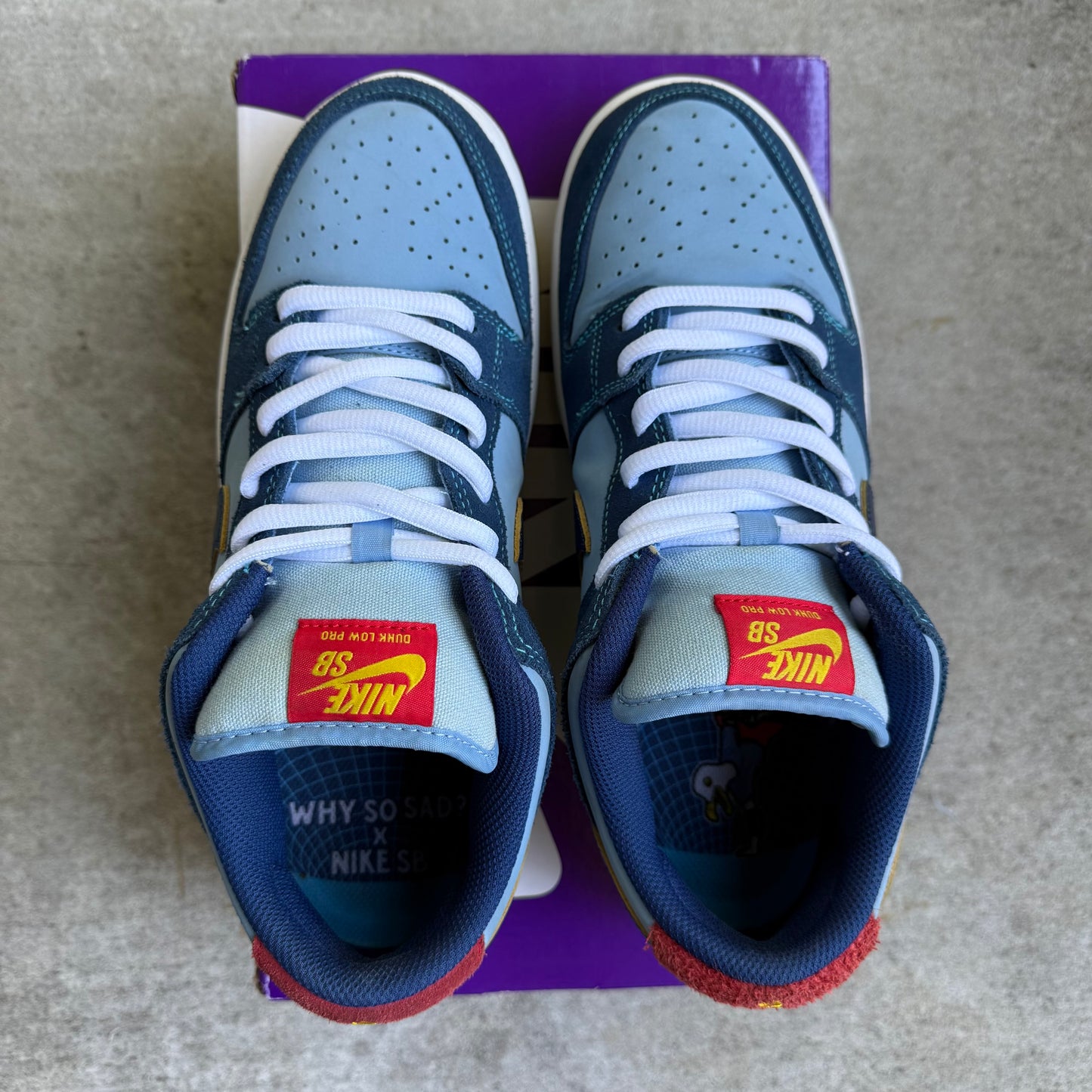 Size 9 - 2022 Nike Dunk SB Low "Why So Sad?"