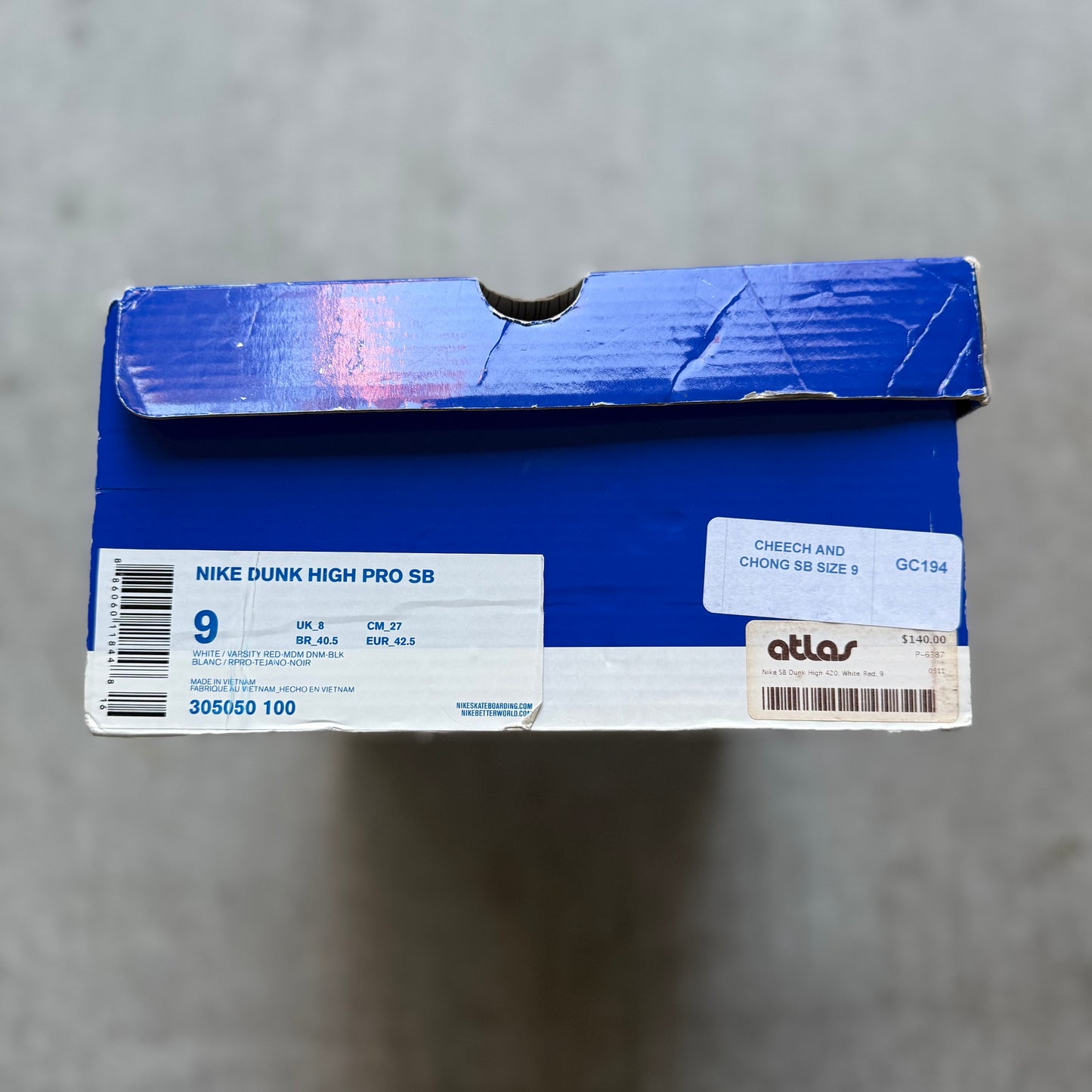 Size 9 - 2011 Nike Dunk SB High "Cheech & Chong"